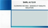 AFDR cloisons sèches isolation